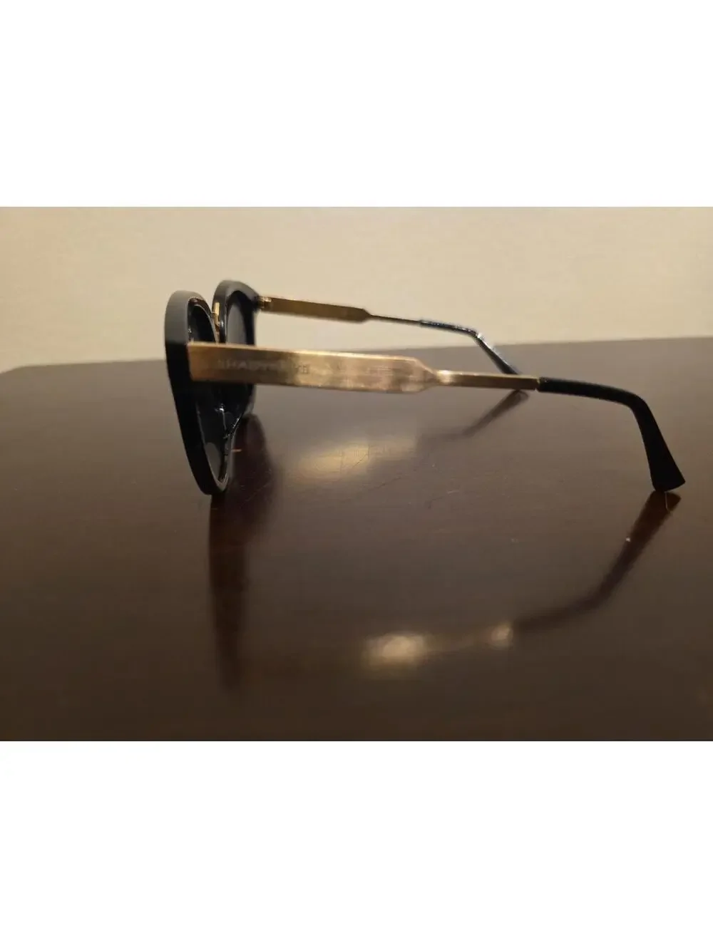 Shady Rays Oakmont Tangle Free Black Round Gold Frame Cl-20 Polarized Sunglasses